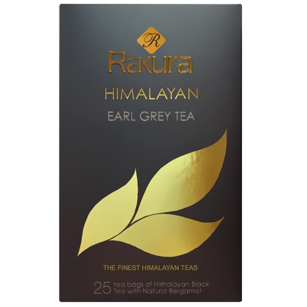 Rakura Himalayan Earl Grey Tea (25 Tea Bags) - Flowers to Nepal - FTN