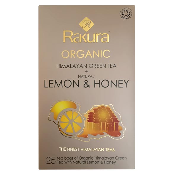 Rakura Himalayan Green Tea With Natural Lemon & Honey - Flowers to Nepal - FTN