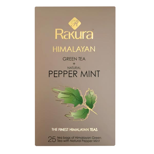 Rakura Himalayan Peppermint Green Tea (25 Bags) - Flowers to Nepal - FTN