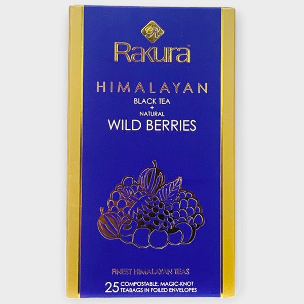 Rakura Natural Wild Berries Himalayan Black Tea - 25 Tea Bags - Flowers to Nepal - FTN