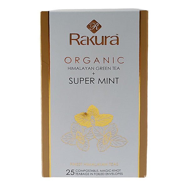 Rakura Super Mint Himalayan Green Tea - 25 Tea Bags - Flowers to Nepal - FTN