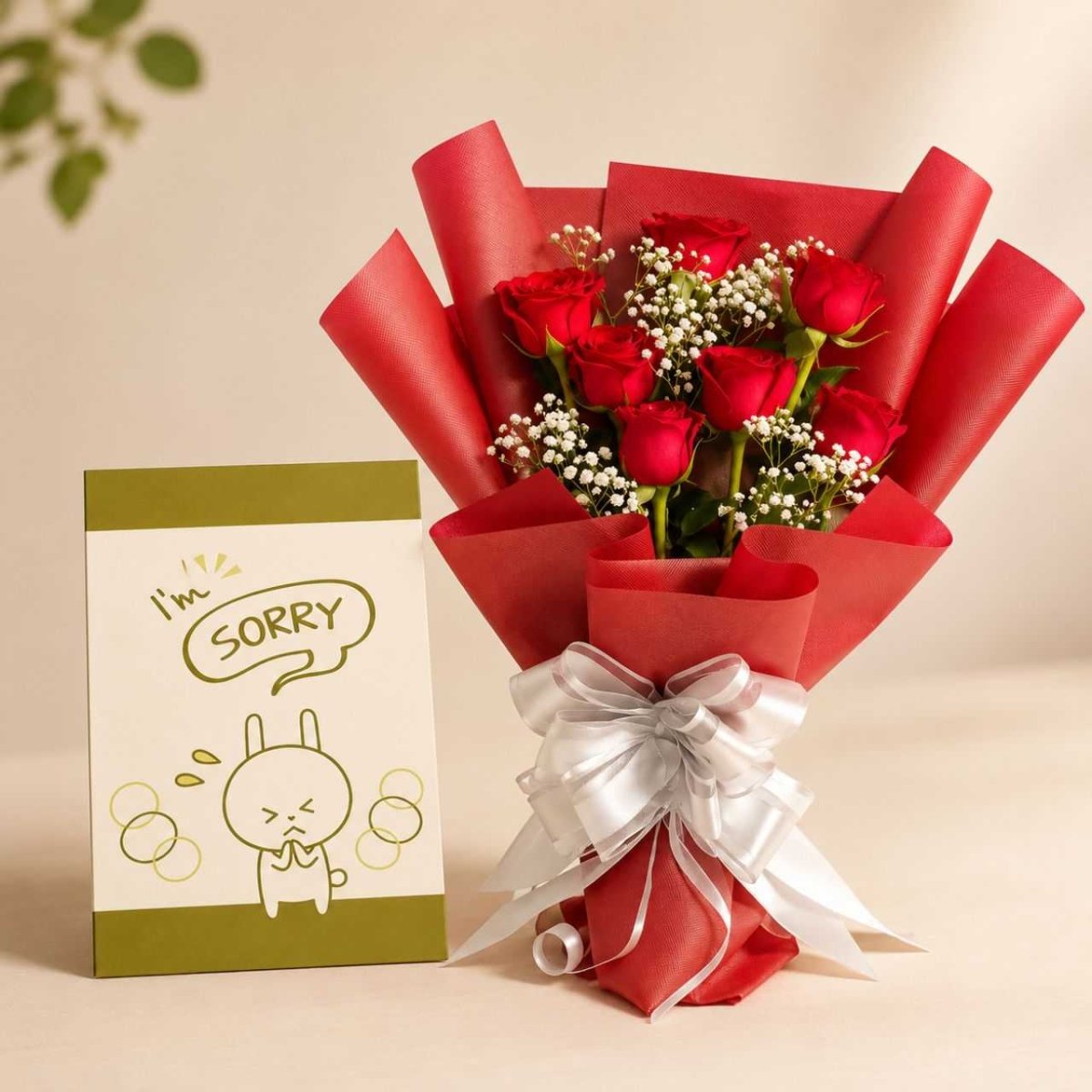 Red Roses for a Sincere Sorry - Flowers to Nepal - FTN
