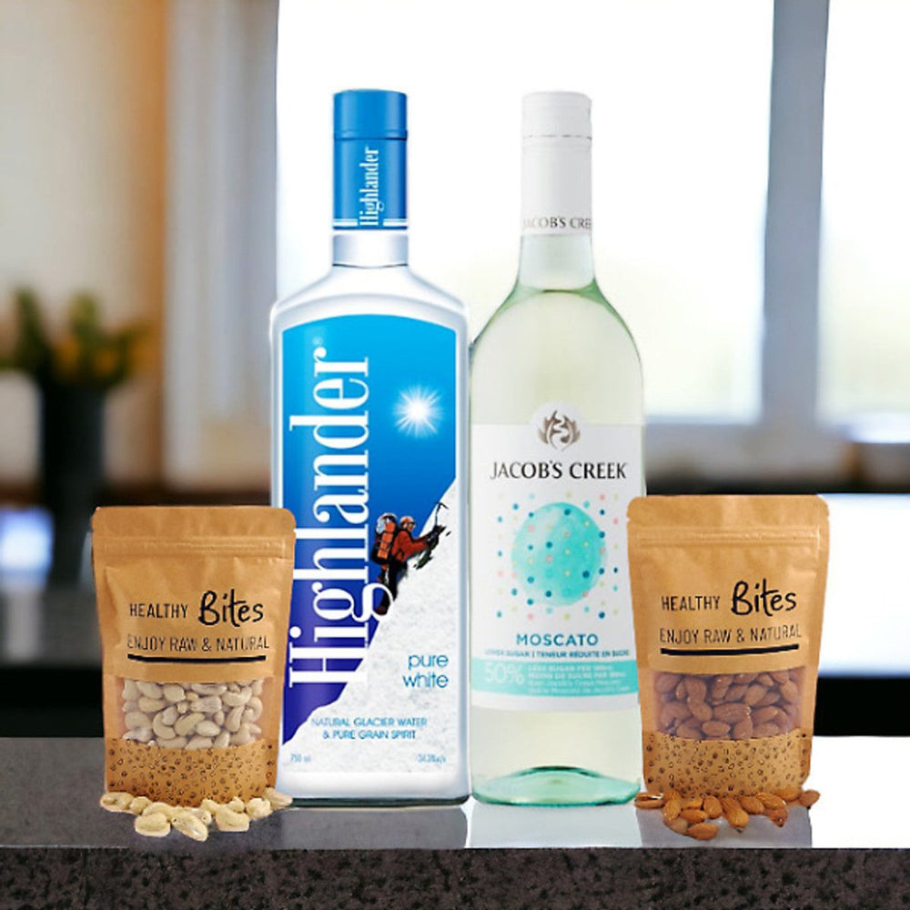 Refreshing Beverage & Dry Nuts Gift Pack - Flowers to Nepal - FTN