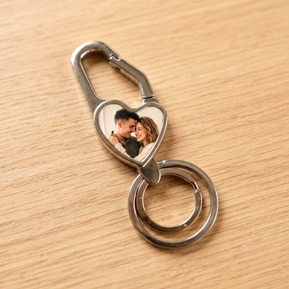 Romantic Couple Personalized Heart Keyring - Flowers to Nepal - FTN