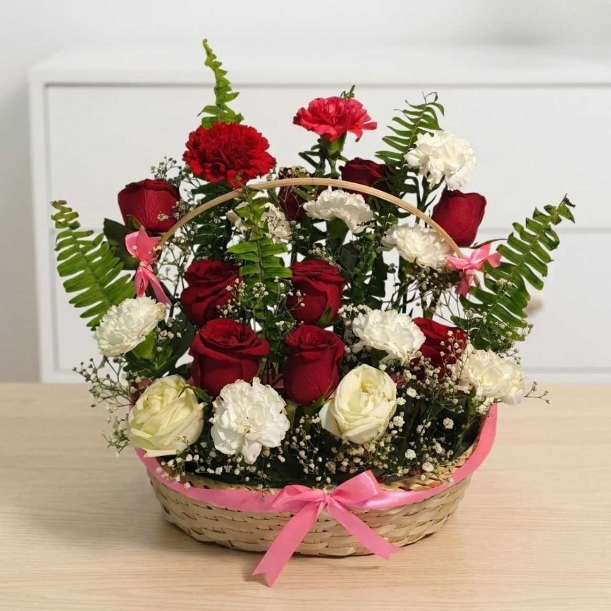 Romantic Rose Harmony Basket - Flowers to Nepal - FTN