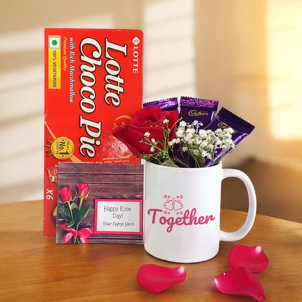 Rose Day Sweet Hamper - Flowers to Nepal - FTN