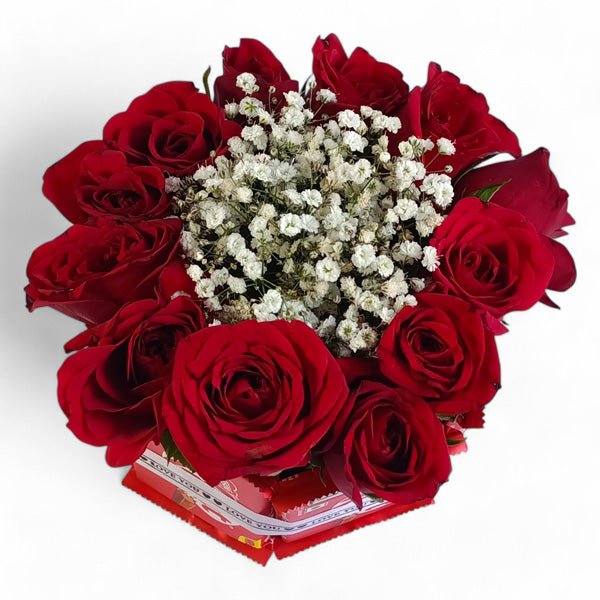 Rose & KitKat Chocolate Bouquet - Flowers to Nepal - FTN