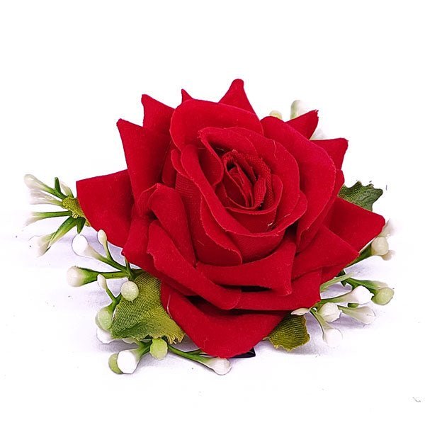 Rose Velvet Hair Clip - Flowers to Nepal - FTN