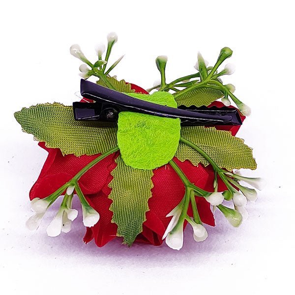 Rose Velvet Hair Clip - Flowers to Nepal - FTN