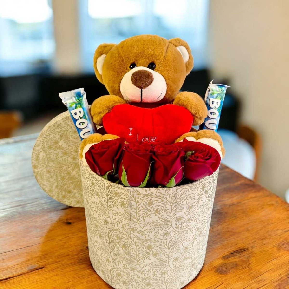 Roses, Teddy & Chocolate Bliss - Flowers to Nepal - FTN