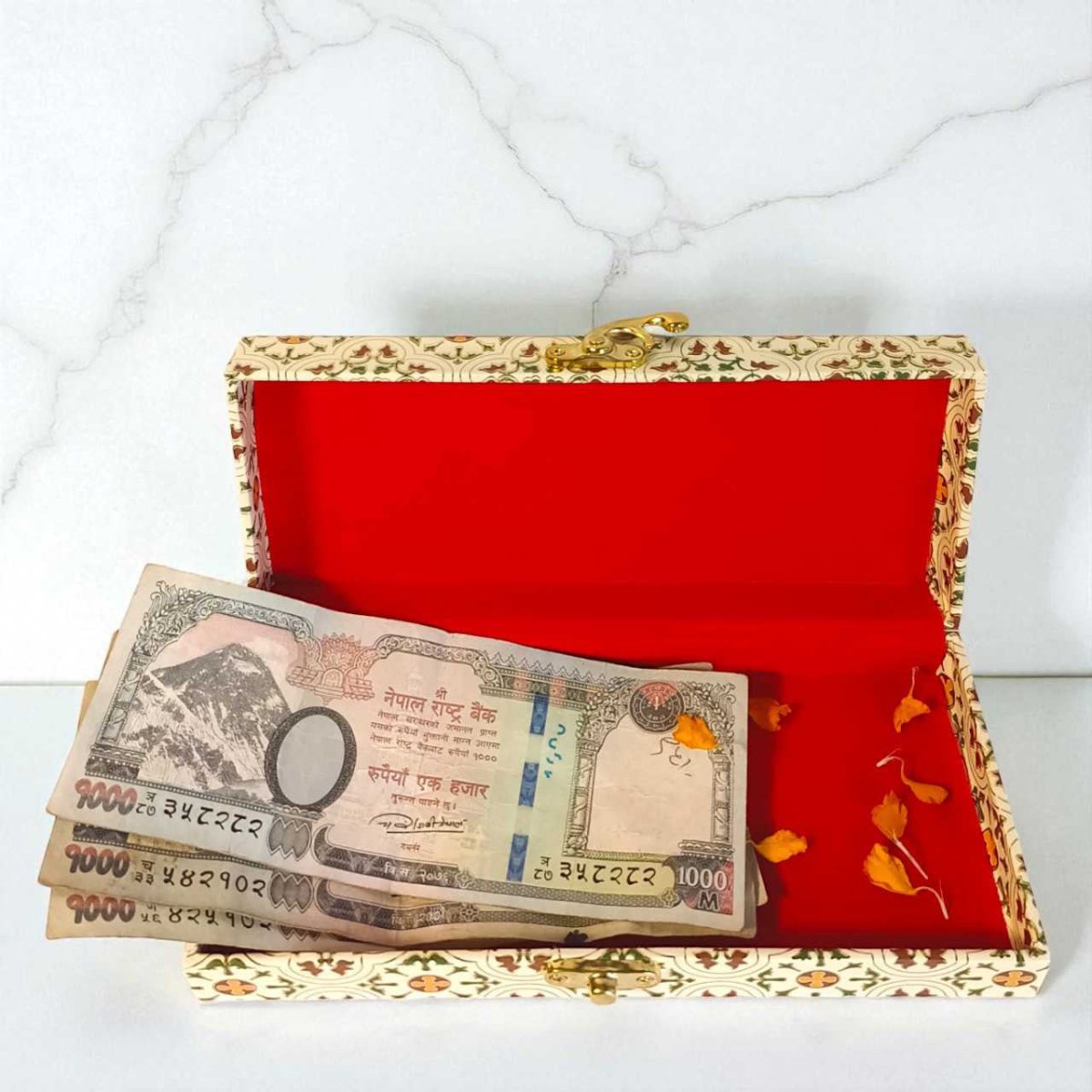 
                  
                    Rs. 3,000 Cash Sagun In Floral Pattern Envelope - Flowers to Nepal - FTN
                  
                