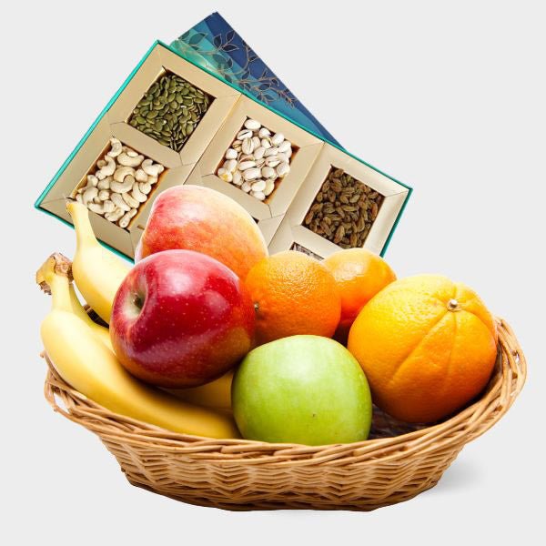 Seasonal Fruit and Nut Gift Box - Flowers to Nepal - FTN