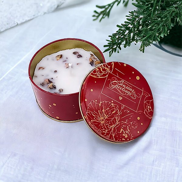 Seasons Greeting Candle - Flowers to Nepal - FTN