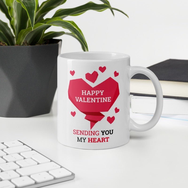 Sending You My Heart Ceramic Mug - Flowers to Nepal - FTN