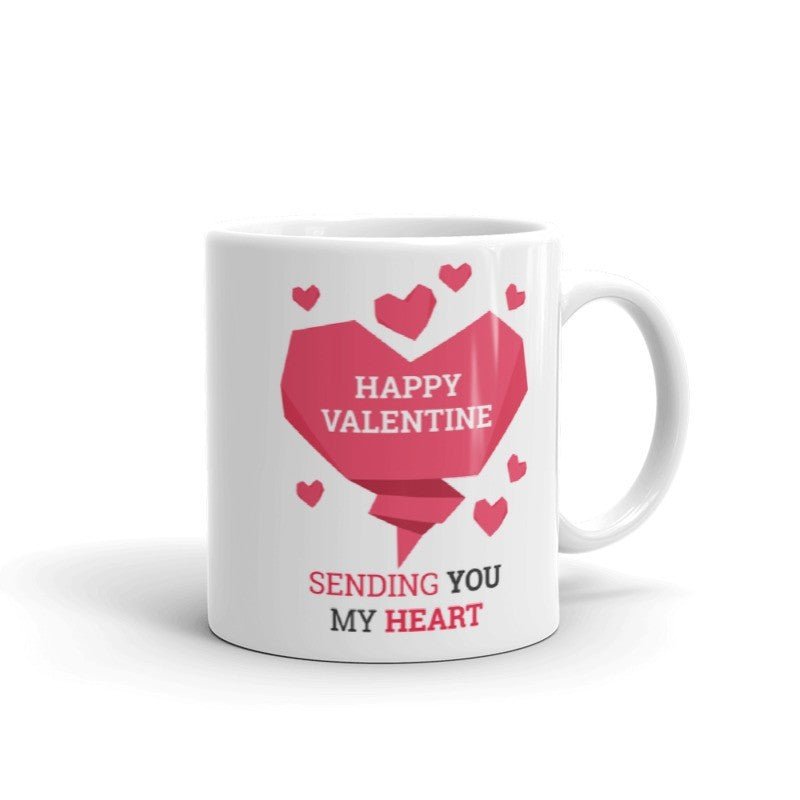 Sending You My Heart Ceramic Mug - Flowers to Nepal - FTN