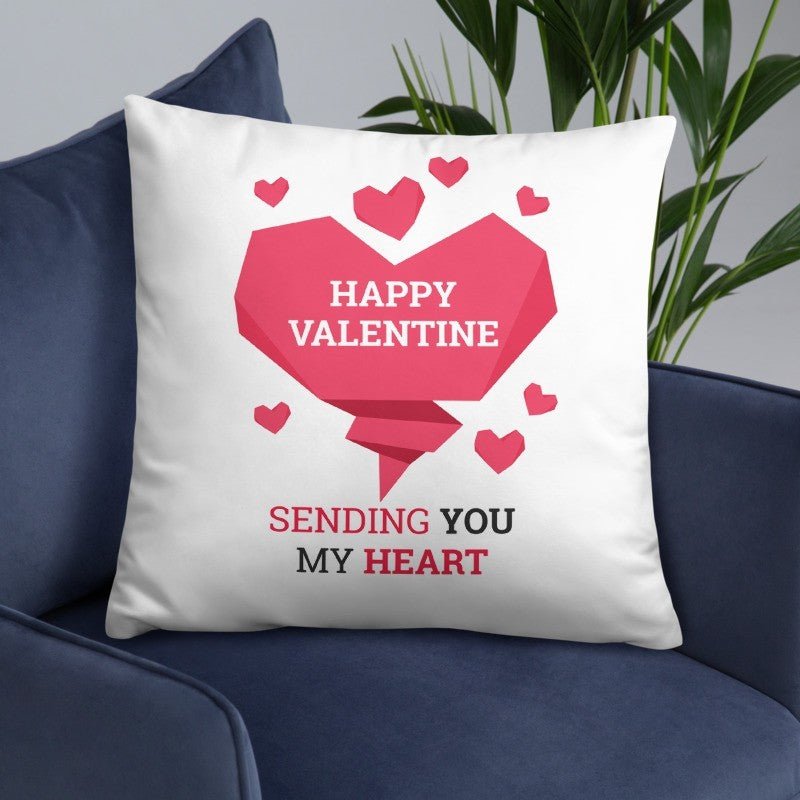 Sending You My Heart valentine Cushion Gift - Flowers to Nepal - FTN