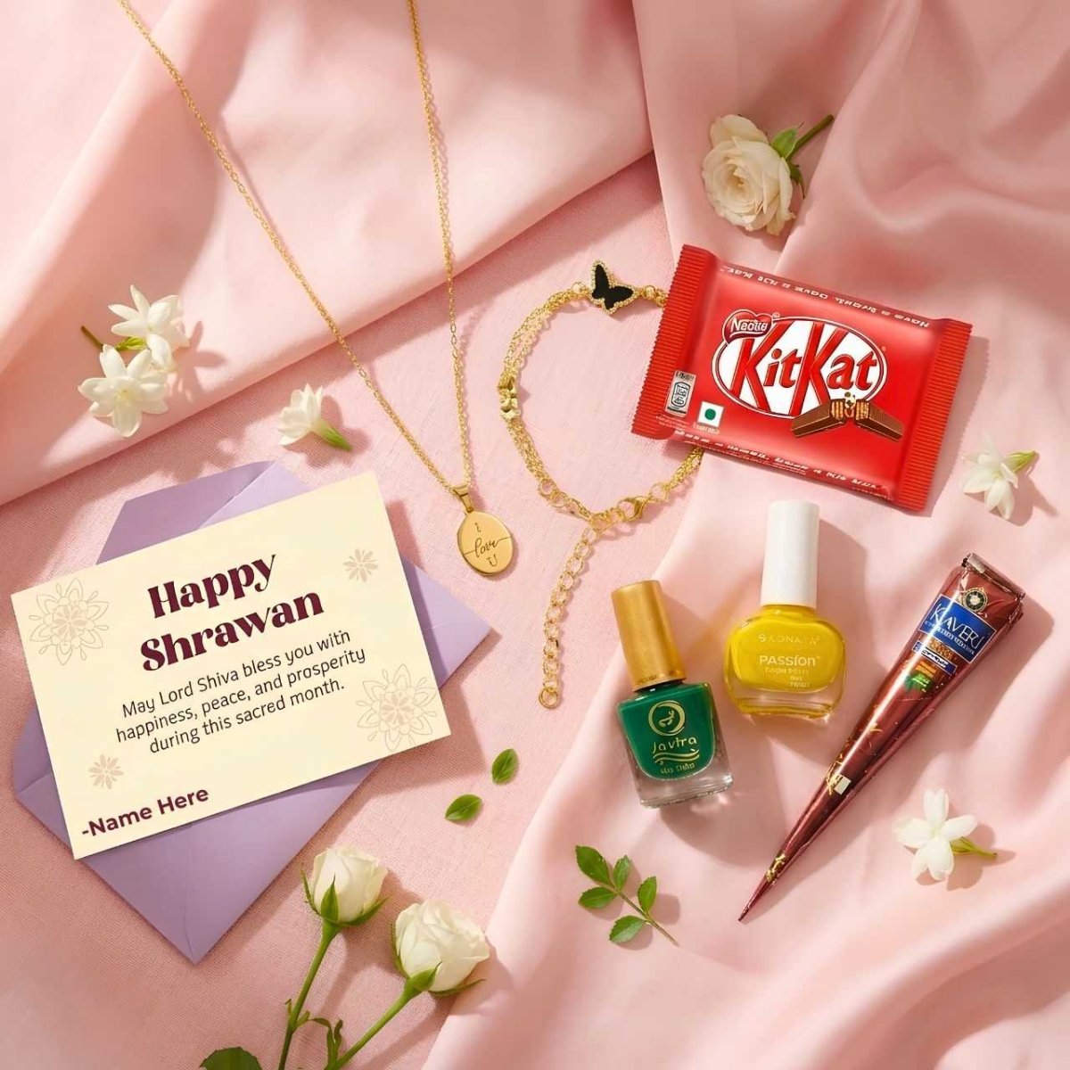 Shrawan Beauty & Love Box - Flowers to Nepal - FTN