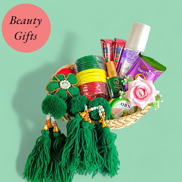 Shrawan Beauty Set with Enchanteur Perfume and Bangles - Flowers to Nepal - FTN