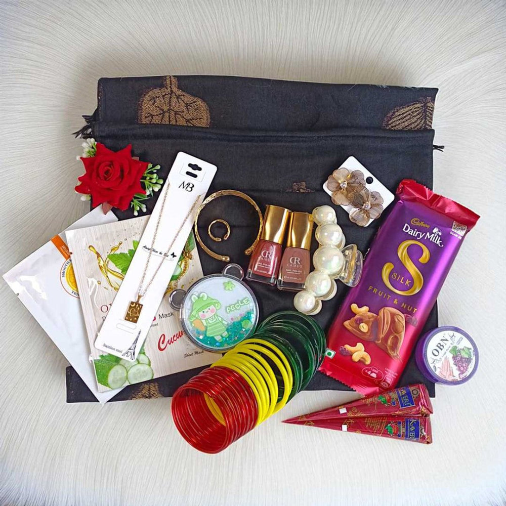 Shrawan Beauty & Shawl Set - Flowers to Nepal - FTN