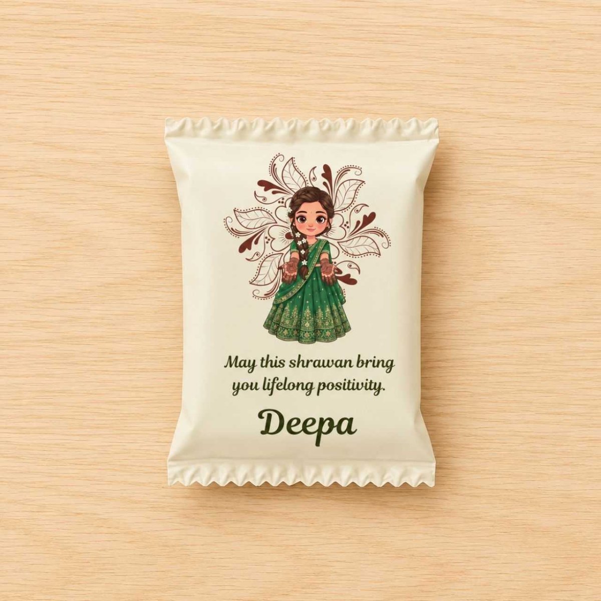 Shrawan Bliss Chocolate Wrapper - Flowers to Nepal - FTN