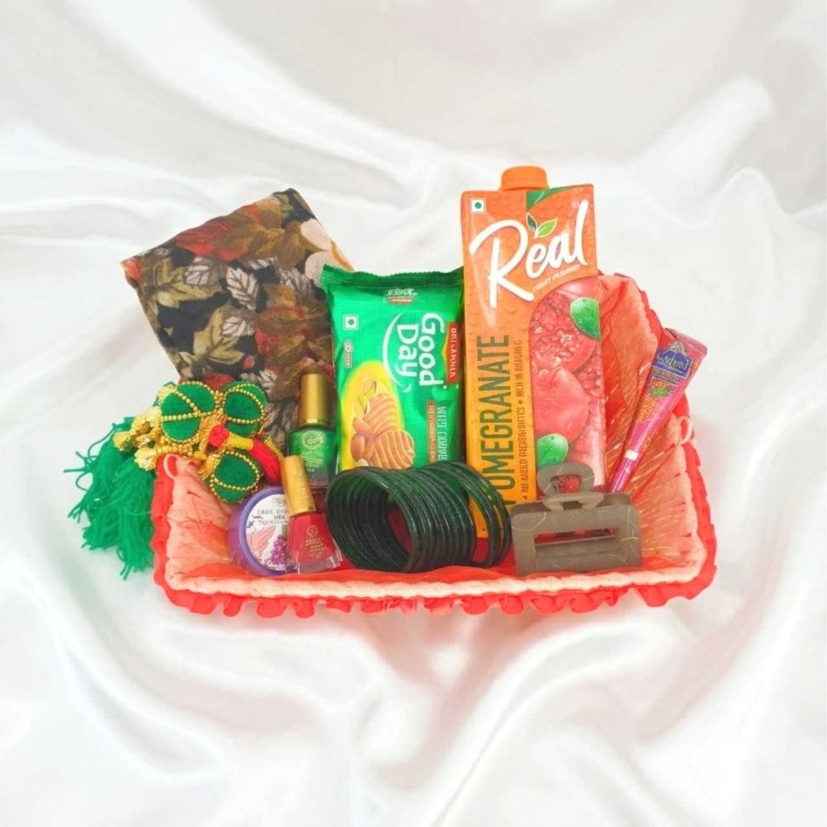 Shrawan Festive Glam Gift Basket - Flowers to Nepal - FTN