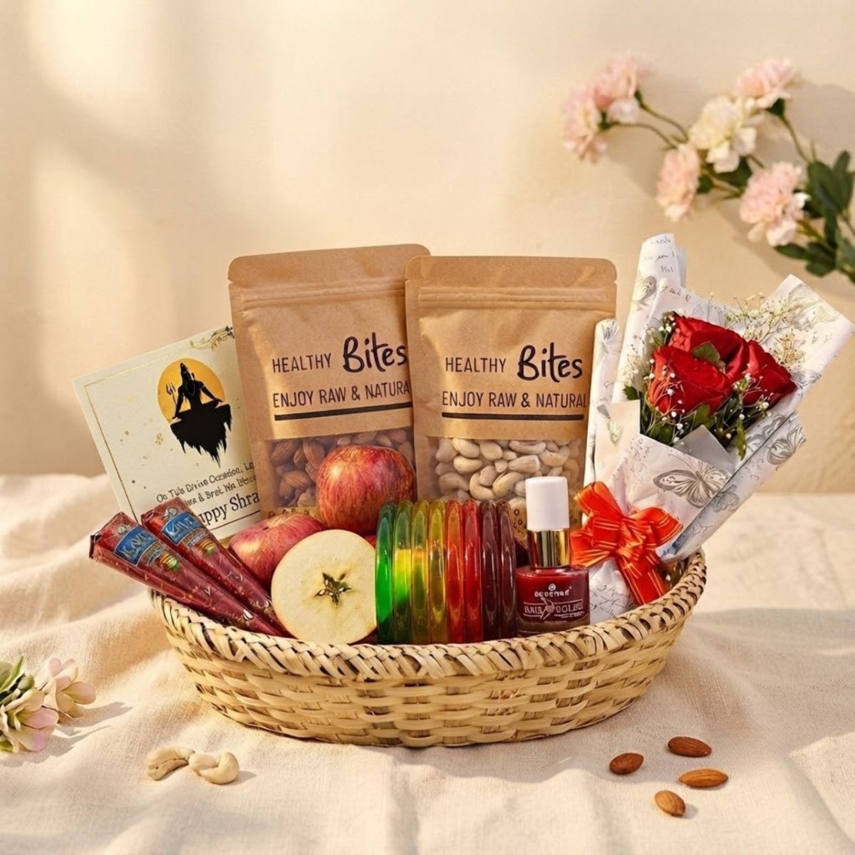 Shrawan Fruits & Beauty Hamper - Flowers to Nepal - FTN