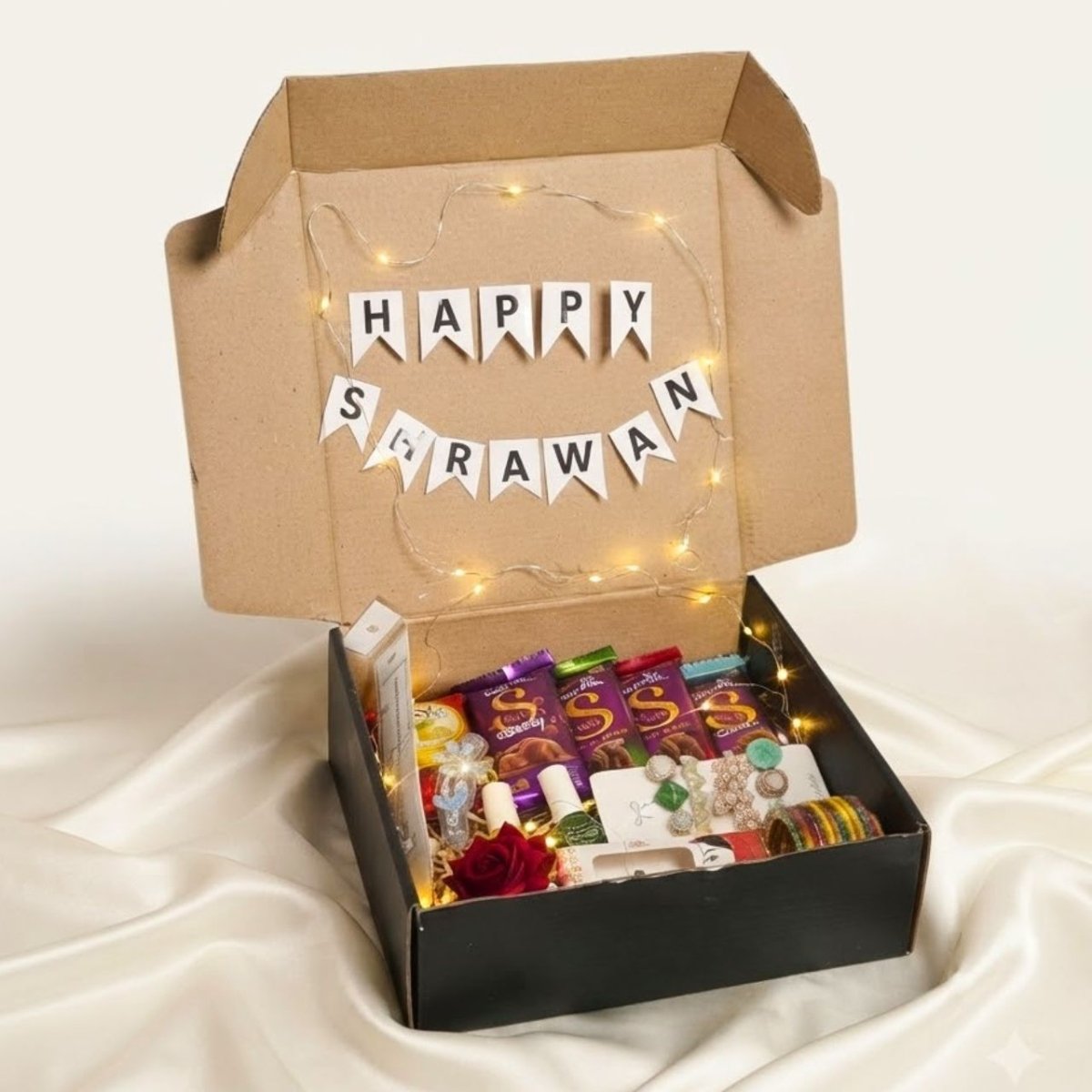 Shrawan Sparkle & Sweetness Box - Flowers to Nepal - FTN