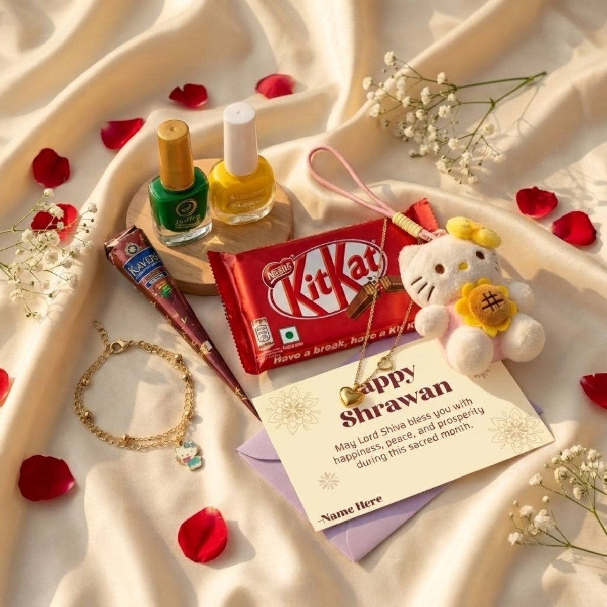 Shrawan Sweetheart Gift Set - Flowers to Nepal - FTN
