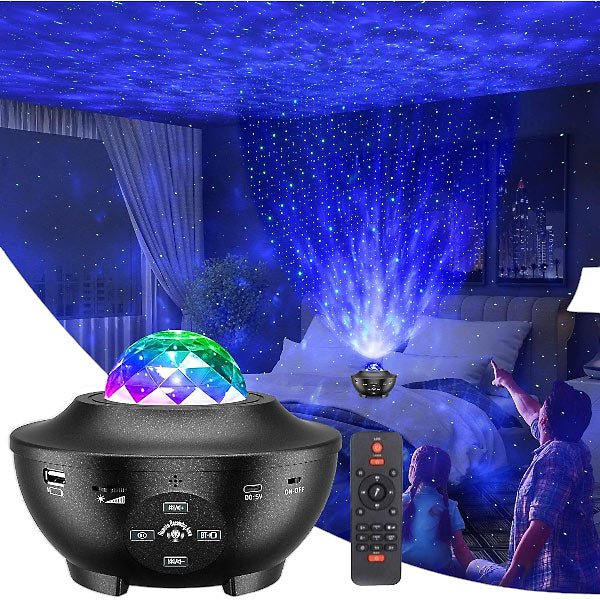 Sign LED Galaxy Projector Light, Bluetooth MP3 With Remote Control - Flowers to Nepal - FTN