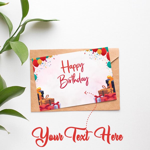 Simple Printed Birthday Card - Flowers to Nepal - FTN