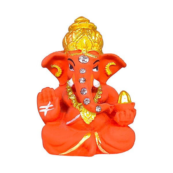 Small Multi - colour Ganesha Statue (Design May Vary) - Flowers to Nepal - FTN