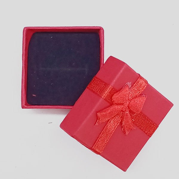 Small Red Jewellery Gift Box - Flowers to Nepal - FTN