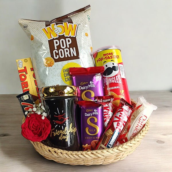 Snack and Sweet Treats Gift Basket - Flowers to Nepal - FTN