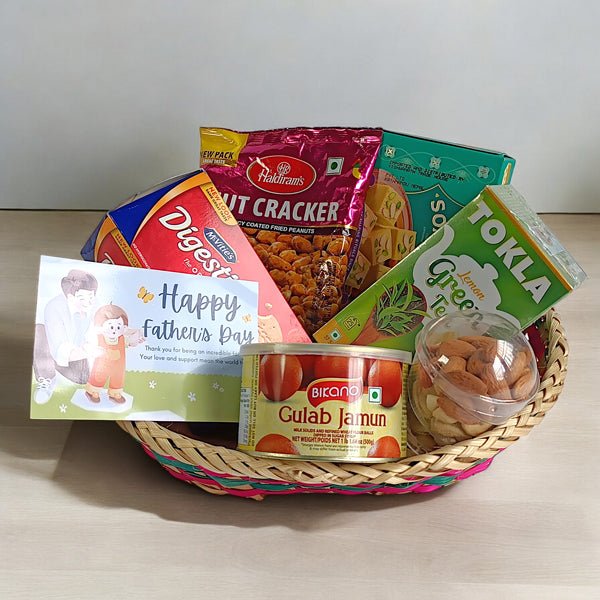 Snacks, Dry Nuts, and Mithai Gift for Father's Day - Flowers to Nepal - FTN