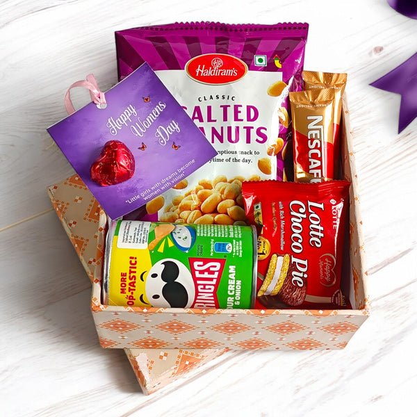 Snacks Gift Box for Women's Day - Flowers to Nepal - FTN