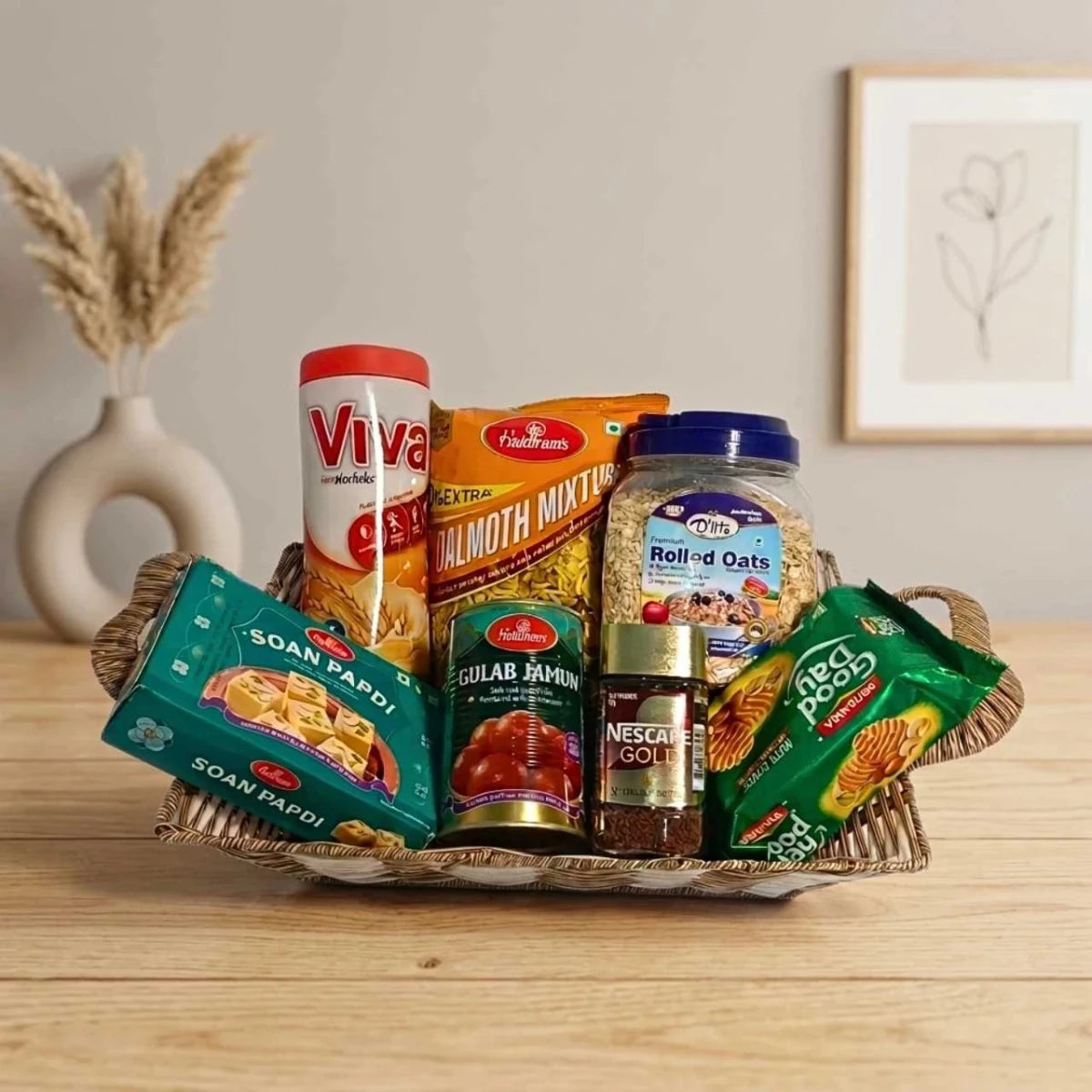 Snacks, Sweets & Coffee Gift Basket - Flowers to Nepal - FTN