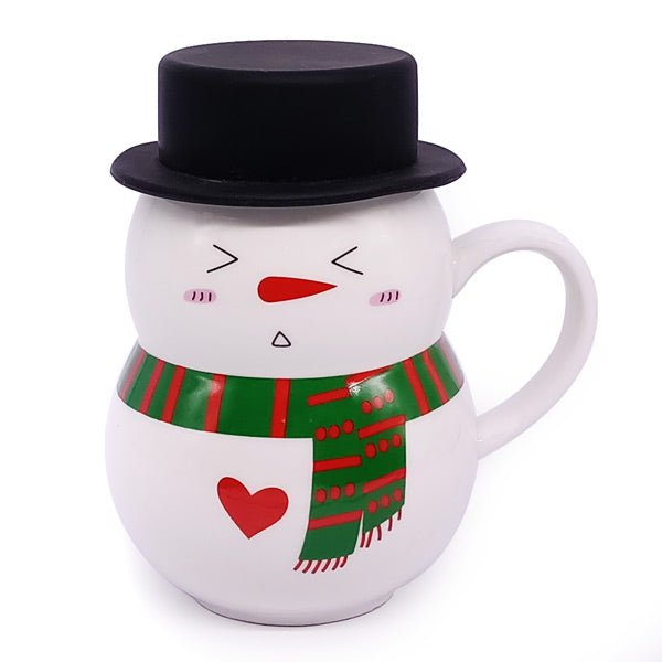 Snowman Themed Ceramic Coffee Cup - Flowers to Nepal - FTN