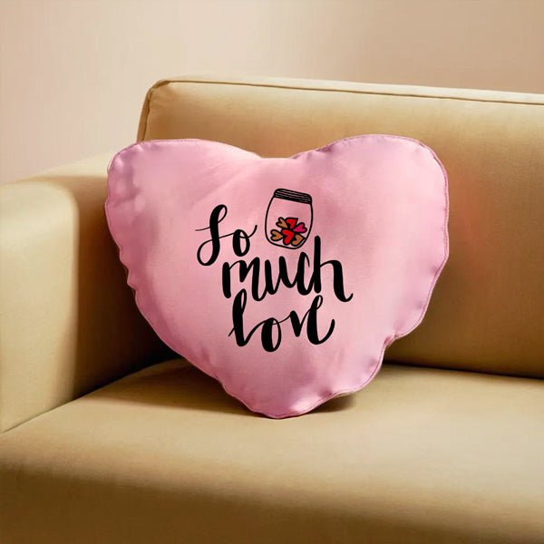 So Much Love Printed pink Cushion - Flowers to Nepal - FTN