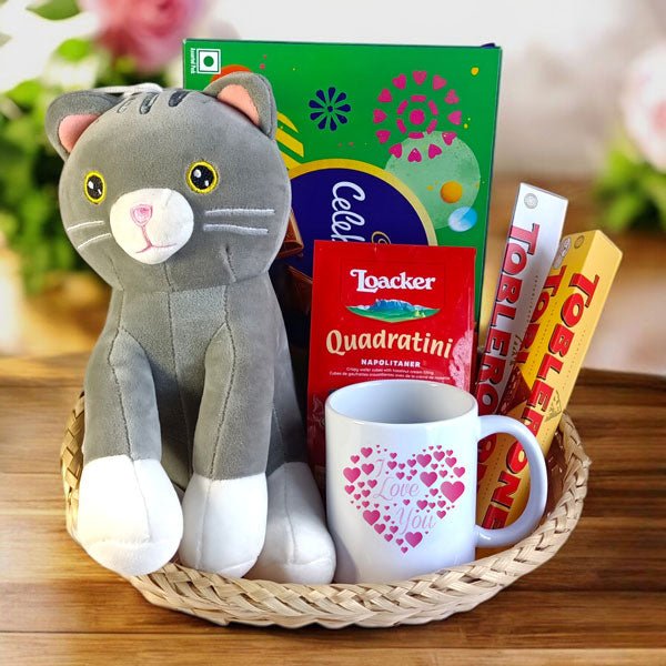 Soft and sweet Bites with Mug Hamper - Flowers to Nepal - FTN