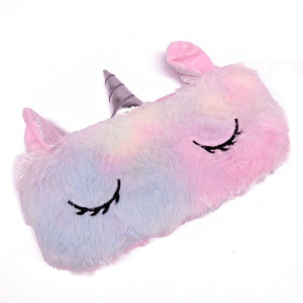 Soft Fluffy Plush Unicorn Pencil/Cosmetic Purse - Flowers to Nepal - FTN