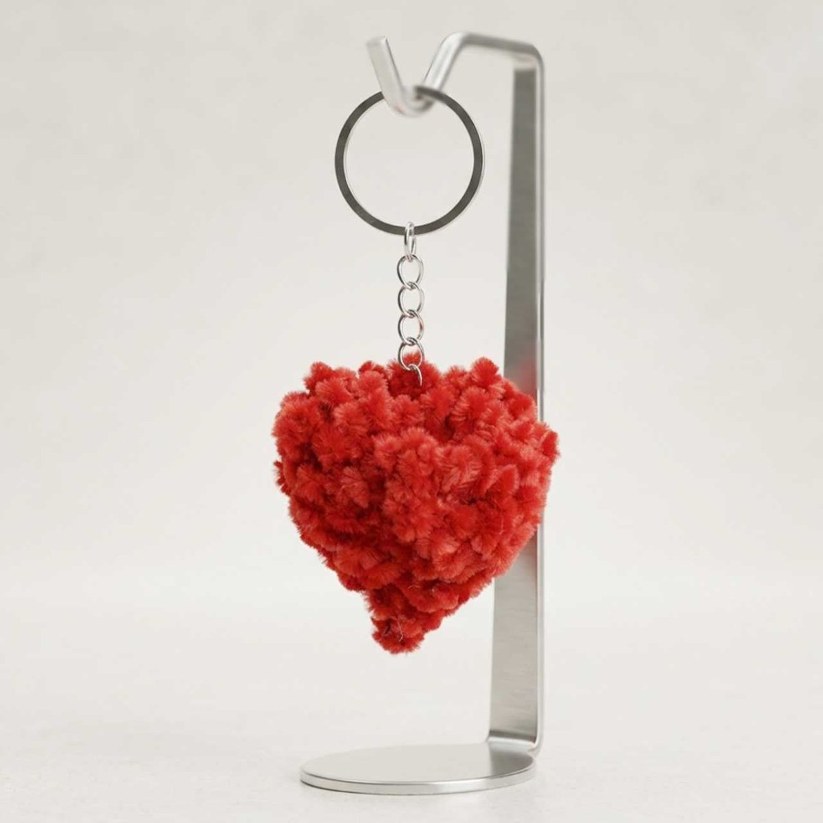 Soft Red Heart Plush Keychain - Flowers to Nepal - FTN