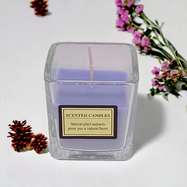 Softly Scented Light Purple Candle - Flowers to Nepal - FTN