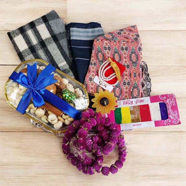 Sophisticated Bhai Tika Gift Set for Brother - Flowers to Nepal - FTN