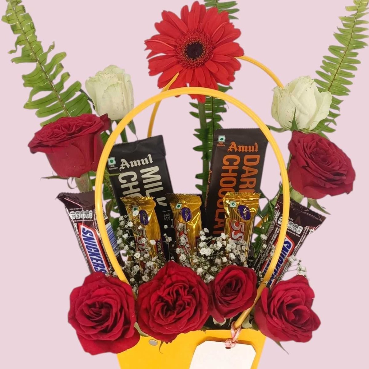 Special Surprise Gift Bag with Flowers & Chocolates - Flowers to Nepal - FTN