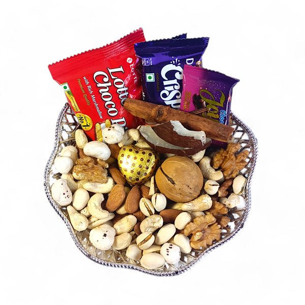 
                  
                    Spiced Nuts & Chocolate Masala Tray - Flowers to Nepal - FTN
                  
                