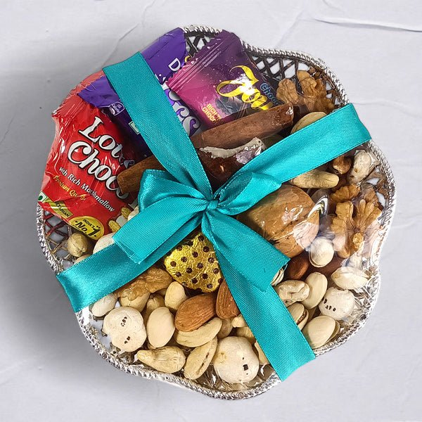 Spiced Nuts & Chocolate Masala Tray - Flowers to Nepal - FTN