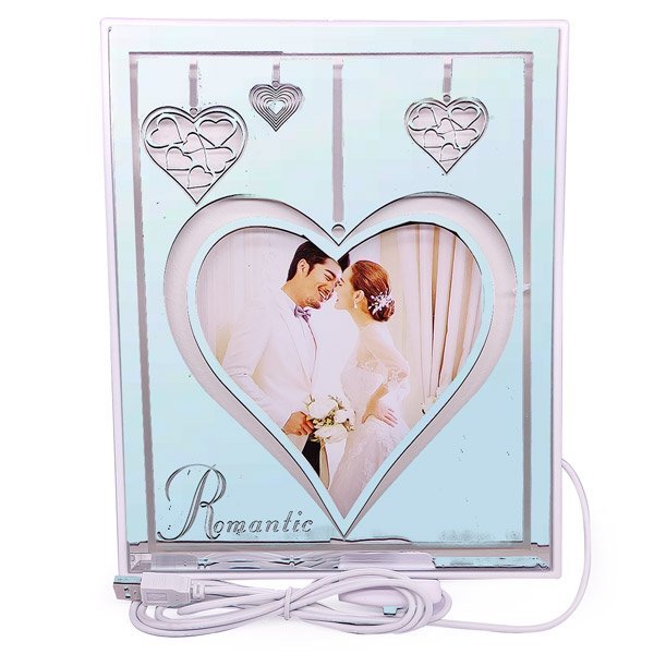 Square - Shaped LED Love Frame for Couples - 13