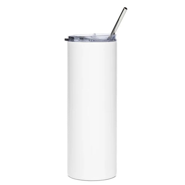 Stainless Steel Tumbler/ Straw Bottle - Flowers to Nepal - FTN