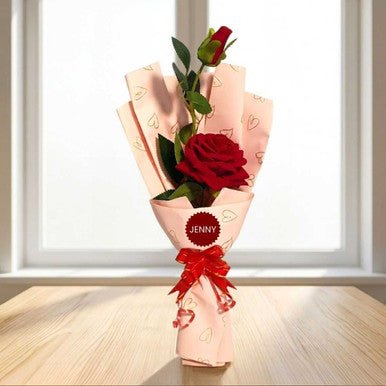 Stylish Artificial Rose Bouquet Surprise - Flowers to Nepal - FTN