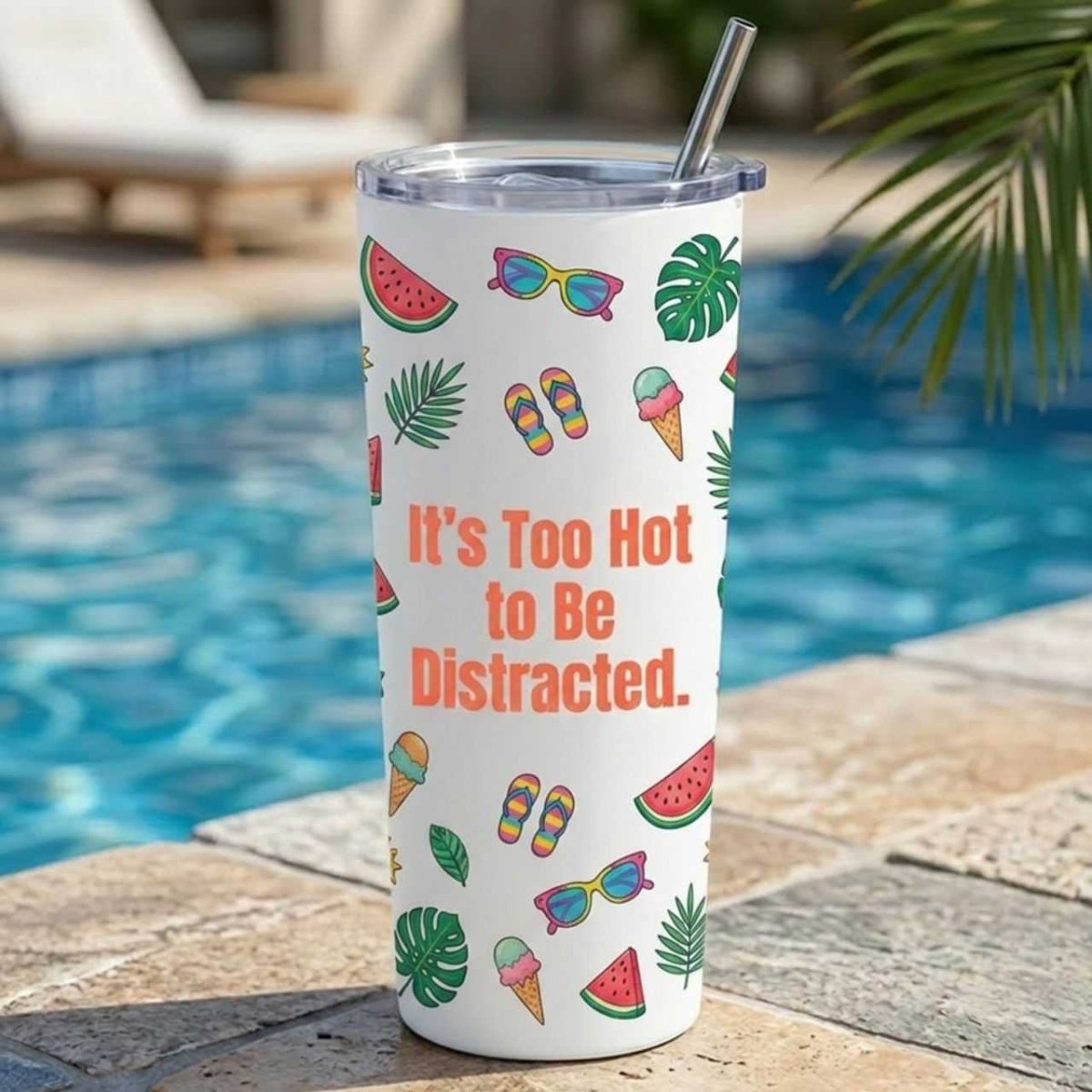 Summer Vibes Stainless Steel Bottle - Flowers to Nepal - FTN